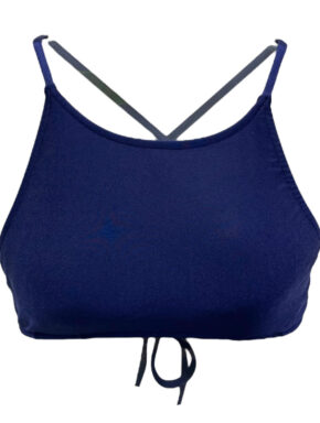 Top de biquíni cropped com bojo removível Trilobal