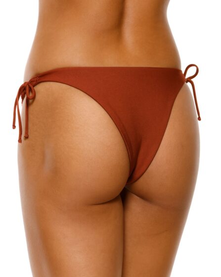 Tanga de biquíni com amarração na lateral lisa - Imagem 12