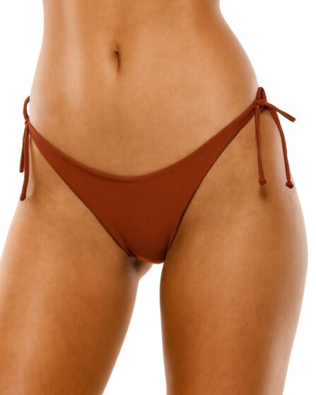 Tanga de biquíni com amarração na lateral lisa