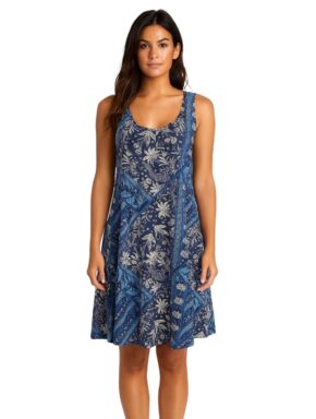 Vestido regata curto evasê Batik