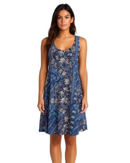 Vestido regata curto evasê Batik