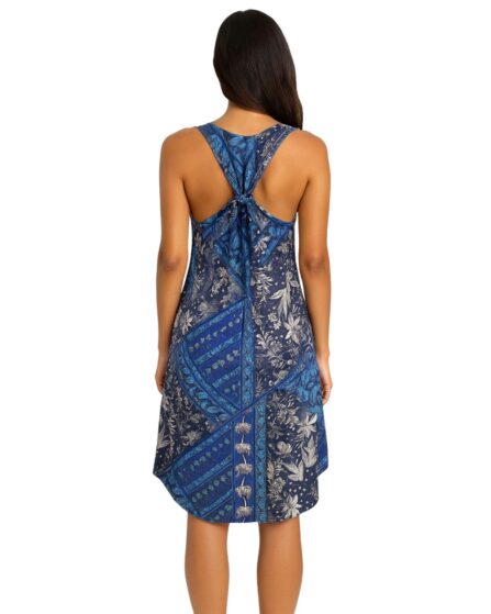 Vestido regata curto evasê Batik - Imagem 3