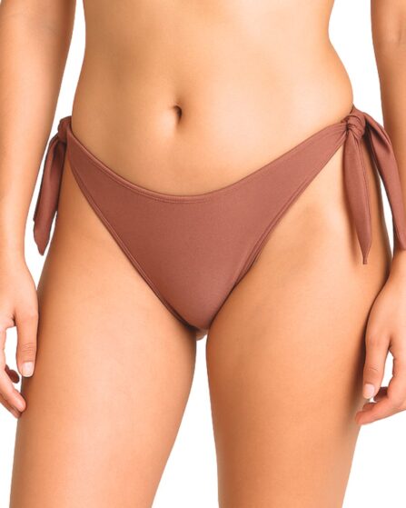 Tanga de Biquíni com Laço na Lateral Liso