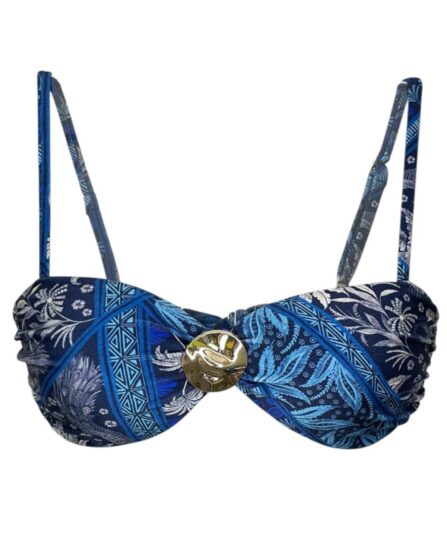 Top de biquíni tomara que caia com fivela alças removíveis Batik - Imagem 4