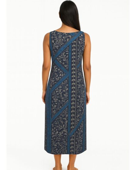 Vestido longo com decote V Batik - Imagem 2