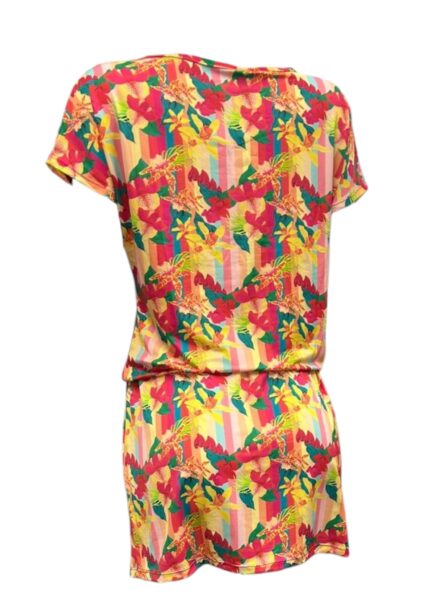 Vestido curto com amarração na cintura Vitamina - Imagem 4