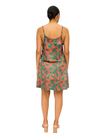 Vestido curto com alça fina e transpassado Bliss - Imagem 3