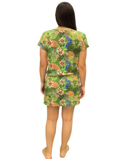 Vestido curto com amarração na cintura Groove - Imagem 3