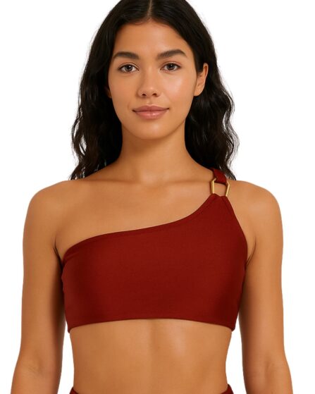 Top de Biquíni modelo um Ombro Só com fivela