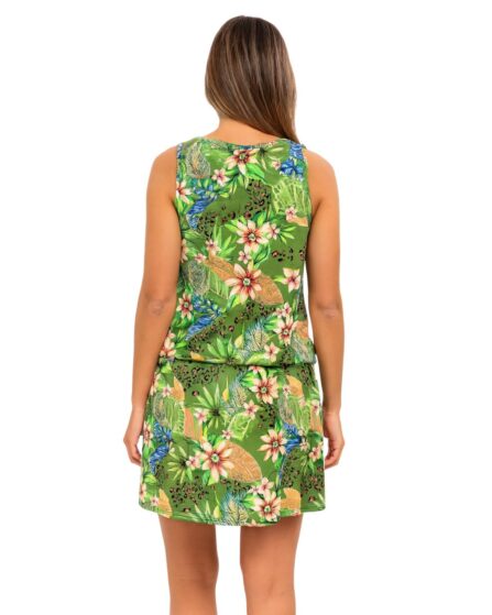 Vestido regata curto com amarração na cintura Groove - Imagem 3