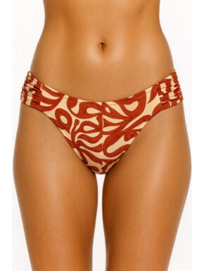 Tanga de Biquíni com Lateral Drapeada Mawi