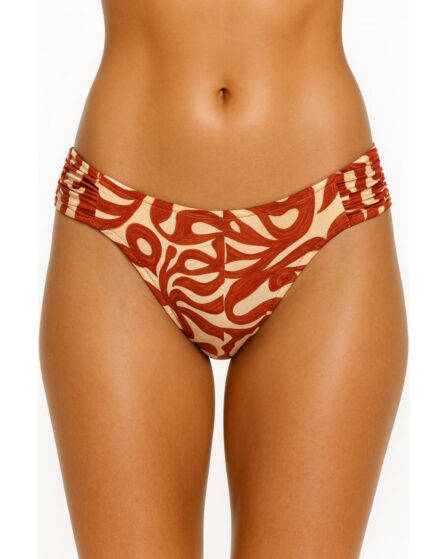 Tanga de Biquíni com Lateral Drapeada Mawi