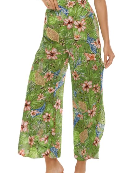 Calça Pantacourt com aberturas laterais Groove