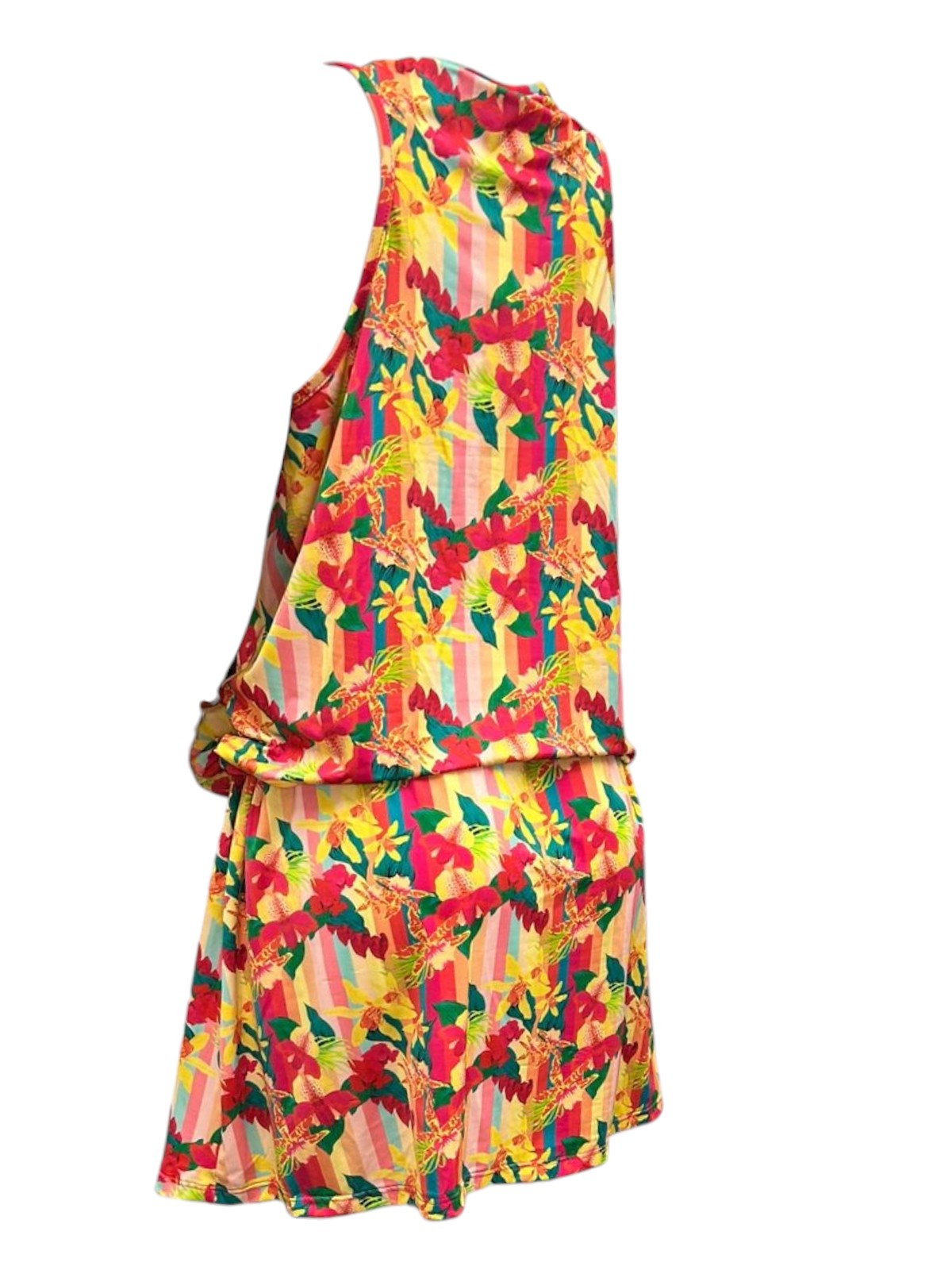 Vestido regata curto com amarração na cintura Vitamina - Imagem 5