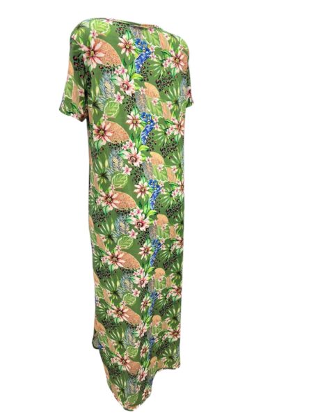 Vestido midi com decote V e mangas curtas Groove - Imagem 5