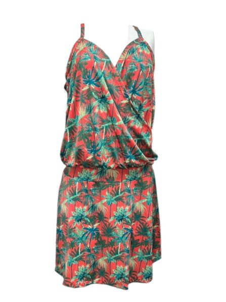 Vestido curto com alça fina e transpassado Bliss - Imagem 4