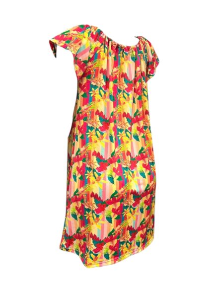 Vestido curto com amarração no ombro Vitamina - Imagem 5