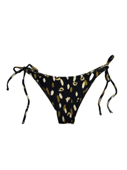 Tanga de biquíni amarração lateral argolinha dourada Oliva Print - Imagem 4