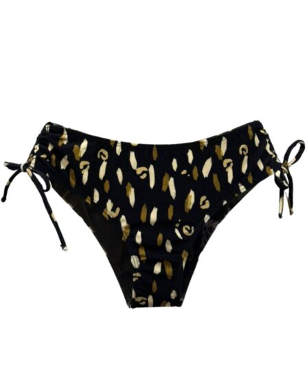 Tanga de Biquíni com Franzido Lateral Oliva Print - Imagem 4