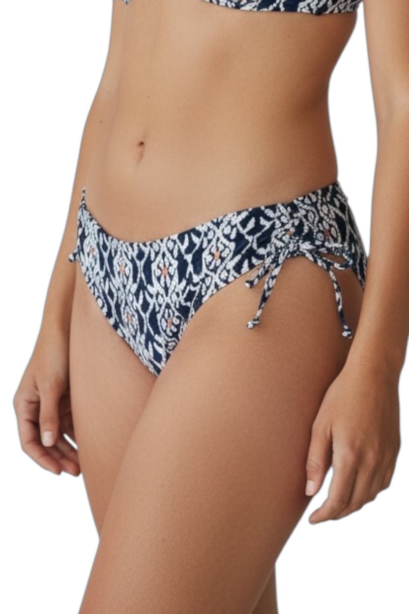 Tanga de Biquíni com Franzido Lateral Ikat
