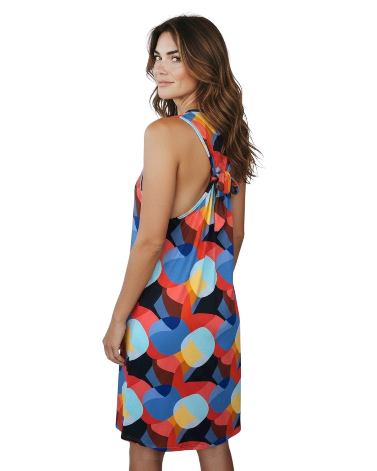 Vestido regata curto evasê Positano - Imagem 2