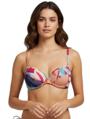 Top de biquíni Meia taça Twist