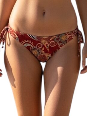 Tanga de Biquíni Lateral Estreita com Amarração Teba Liquor