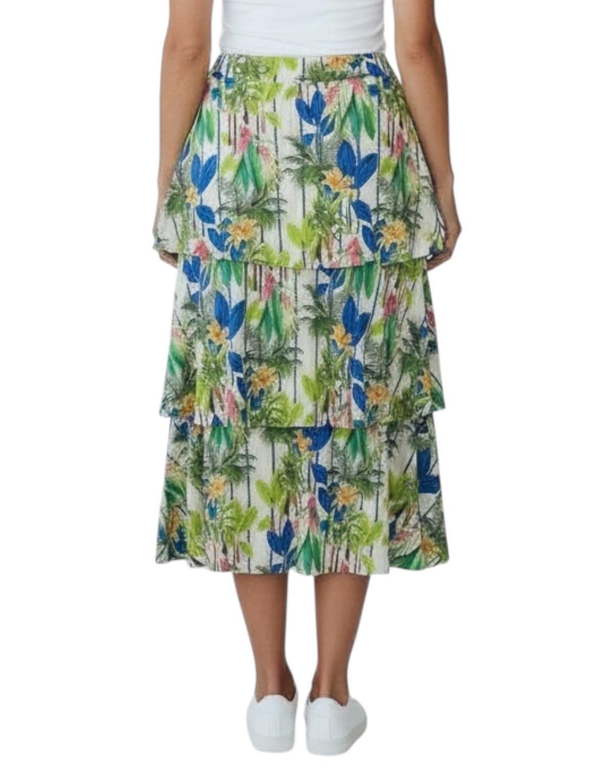 Saia Midi com babados Giardino - Imagem 2