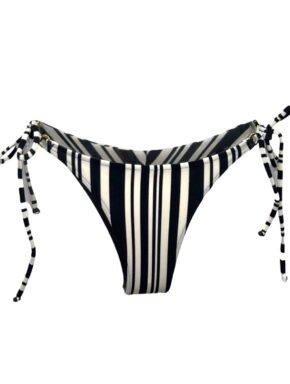 Tanga de biquíni amarração lateral argolinha dourada Textura Atoalhada Duna