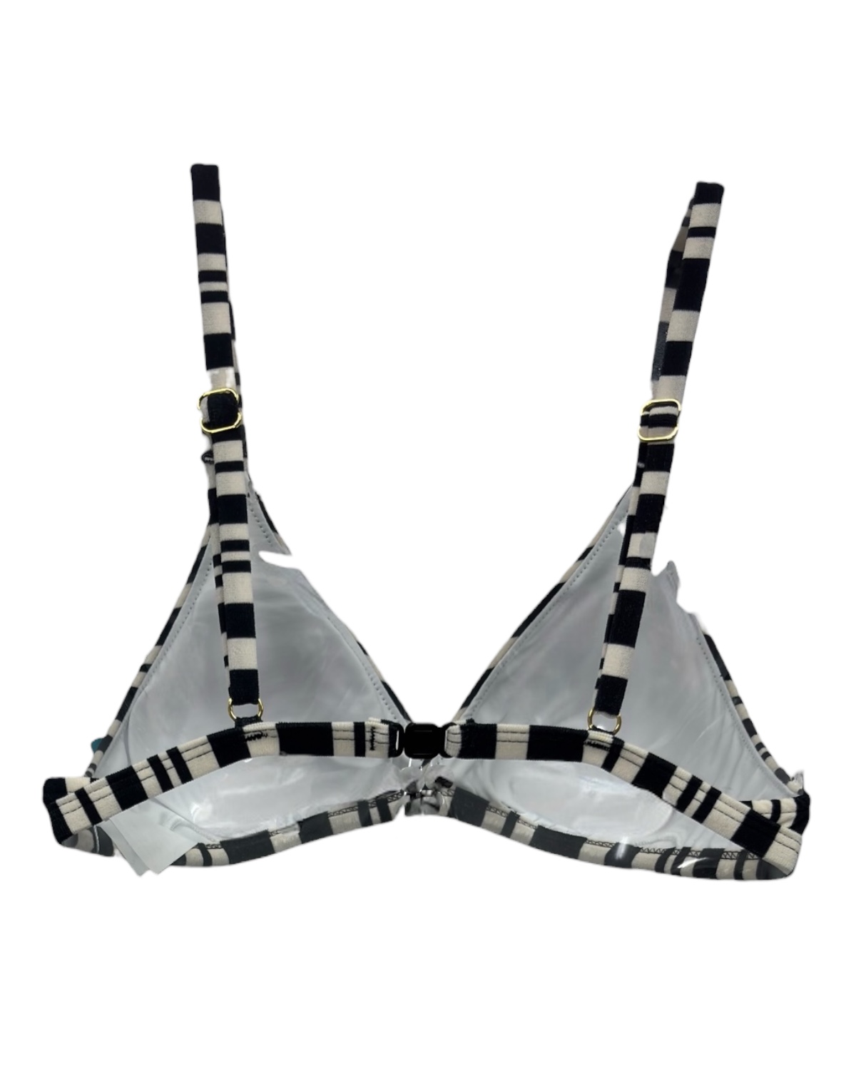 Top de Biquíni Transpassado Textura Atoalhada Duna - Imagem 4