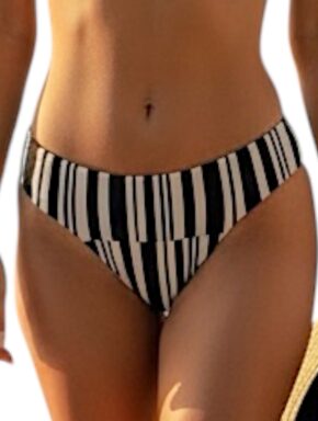 Tanga de biquíni cós pala larga Textura Atoalhada Duna