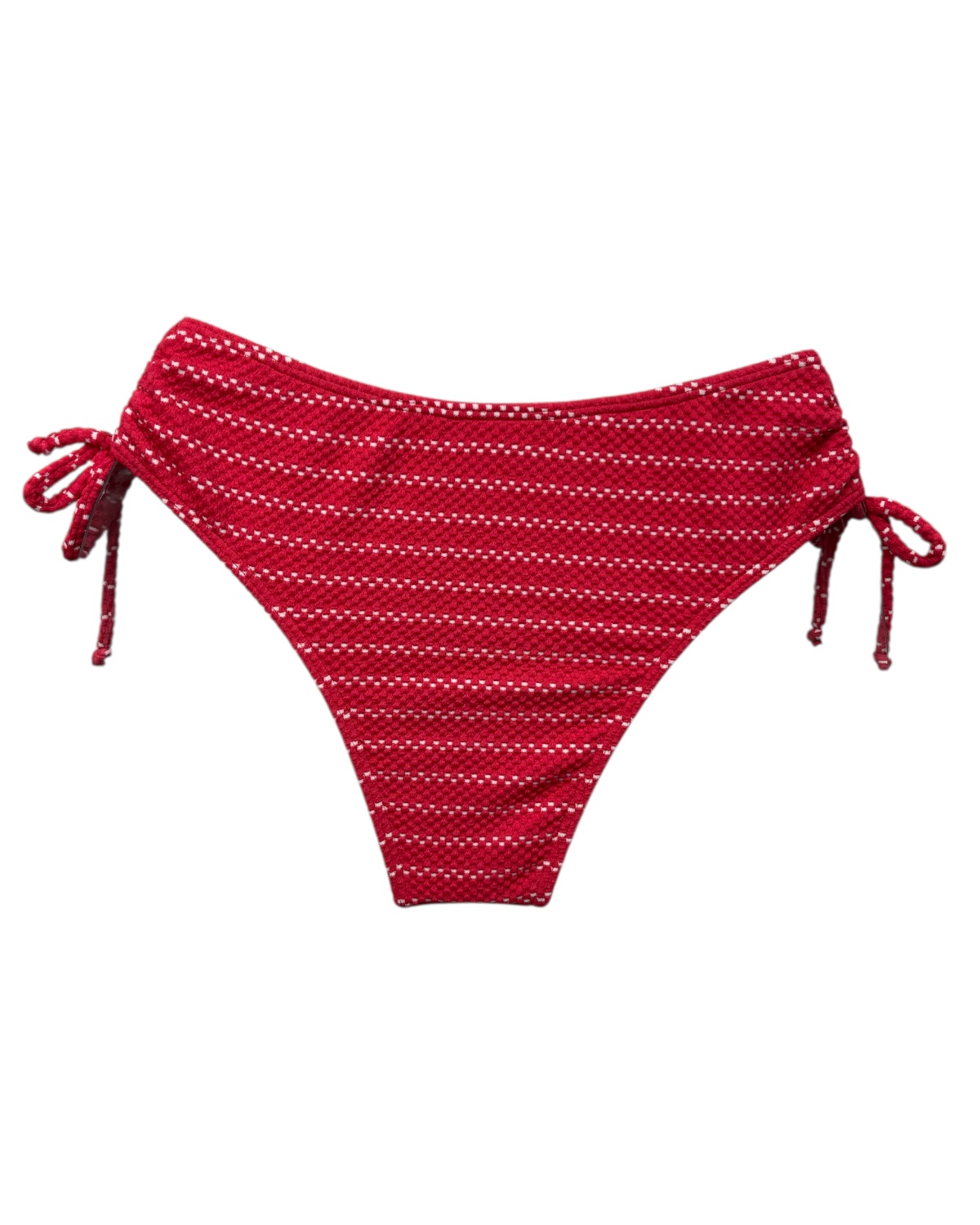 Tanga de biquíni detalhe franzido na lateral textura Listra - Imagem 3